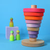 Grimm's Large Conical Tower Neon Pink | Conscious Craft